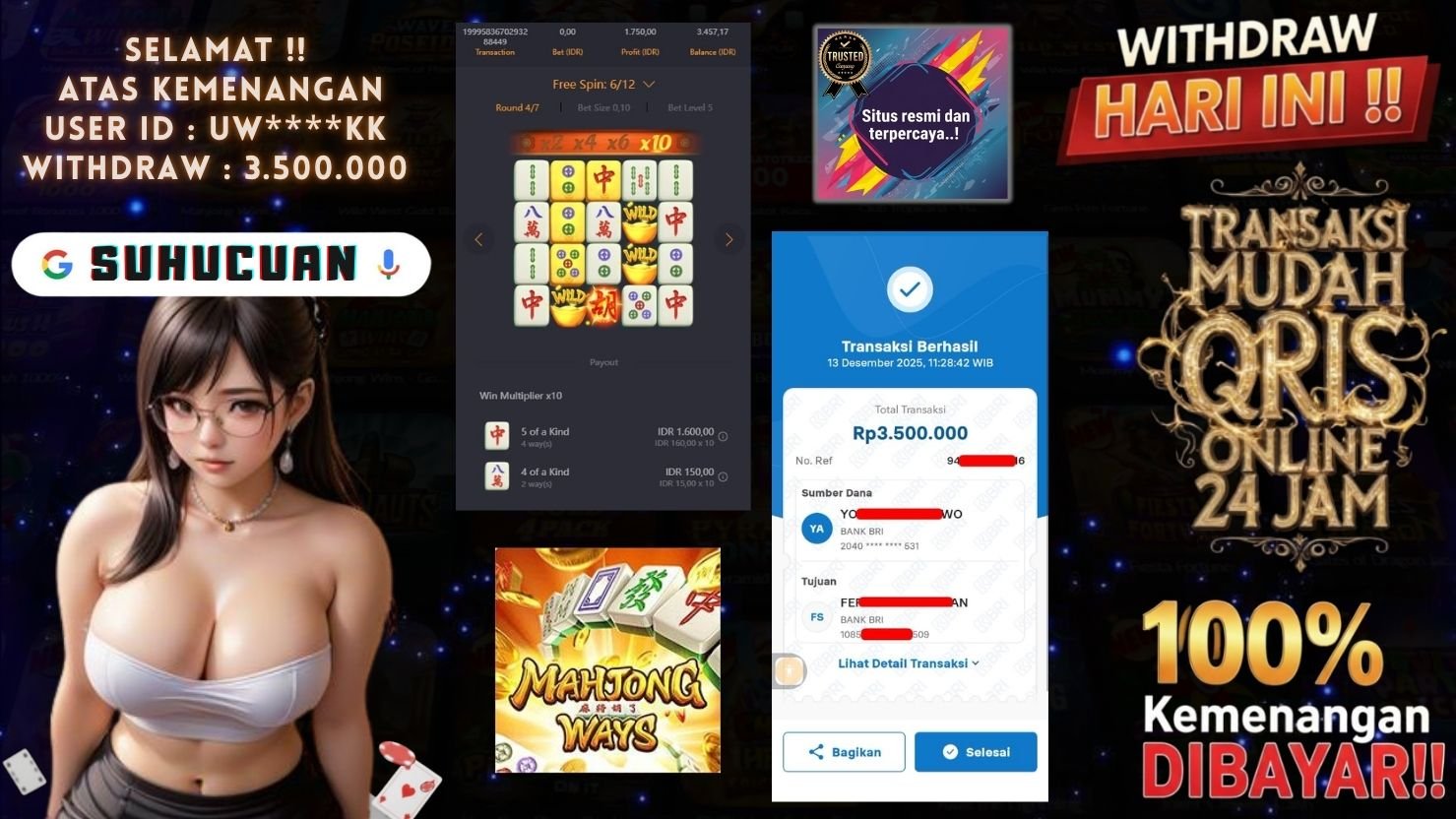 SUHUCUAN JACKPOT SLOT MAHJONG WAYS